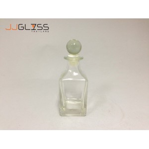 Square Glass Bottle 160ml.  -  Square Glass Perfume Bottles